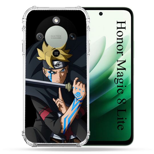 Coque Renforcée Pour Honor Magic 8 Lite 5G Manga Boruto Tatouage