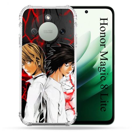 Coque Renforcée Pour Honor Magic 8 Lite 5G Manga Death Note Duo