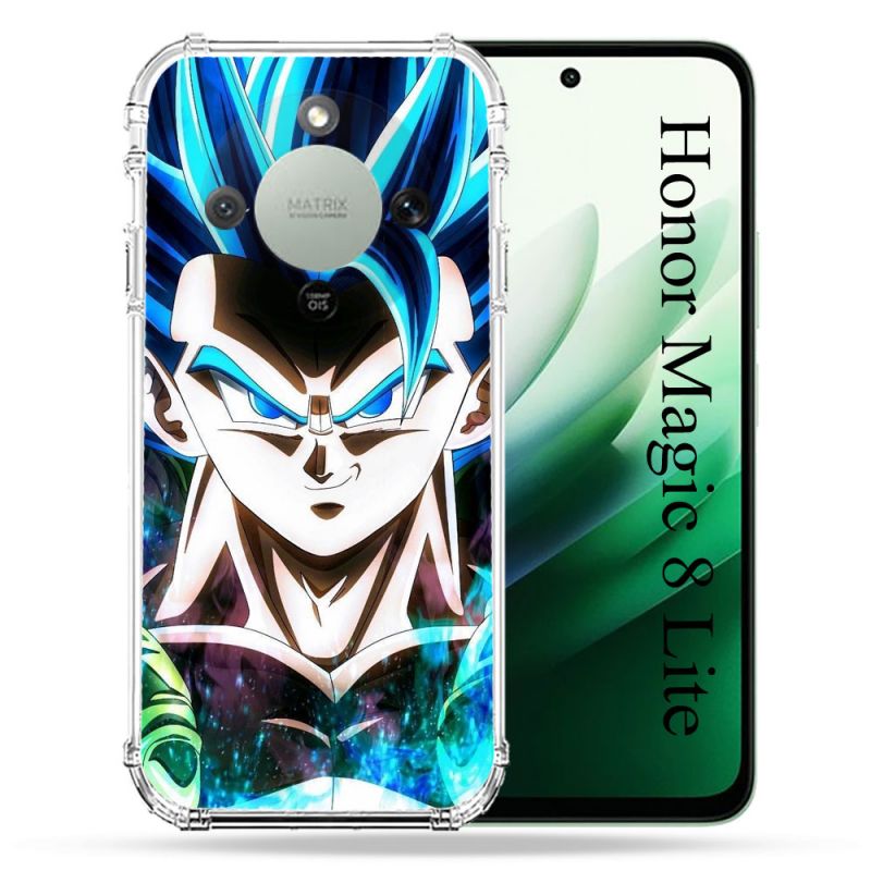 Coque Renforcée Pour Honor Magic 8 Lite 5G Manga Dragon Ball Gogeta Visage