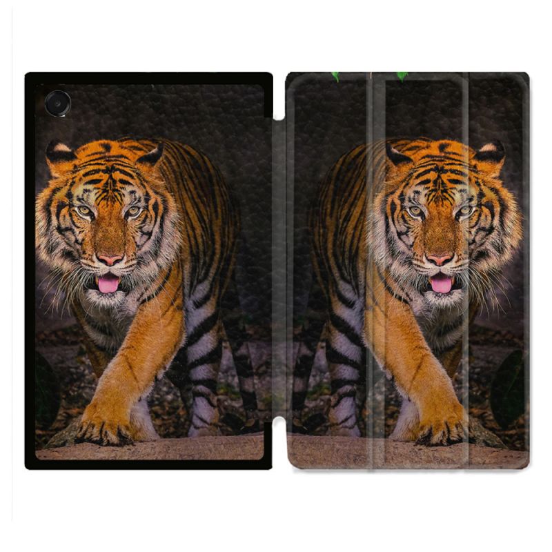 Coque Renforcée Pour Galaxy Tab A11 Plus Animal Tigre Jungle