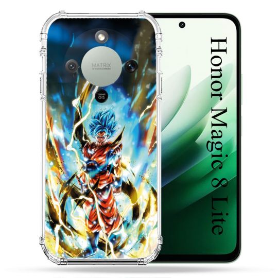 Coque Renforcée Pour Honor Magic 8 Lite 5G Manga Dragon Ball Sangoku Blanc