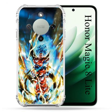 Coque Renforcée Pour Honor Magic 8 Lite 5G Manga Dragon Ball Sangoku Blanc