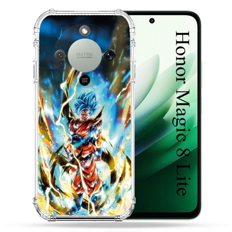 Coque Renforcée Pour Honor Magic 8 Lite 5G Manga Dragon Ball Sangoku Blanc