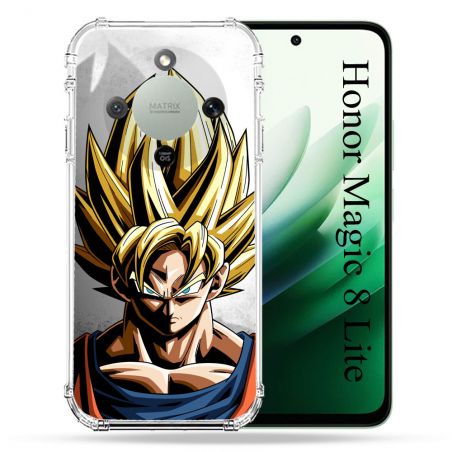 Coque Renforcée Pour Honor Magic 8 Lite 5G Manga Dragon Ball Sangoku Portrait