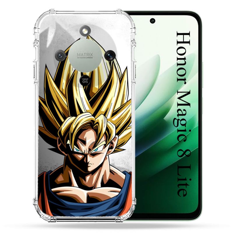 Coque Renforcée Pour Honor Magic 8 Lite 5G Manga Dragon Ball Sangoku Portrait