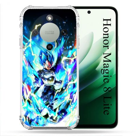 Coque Renforcée Pour Honor Magic 8 Lite 5G Manga Dragon Ball Vegeta Bleu