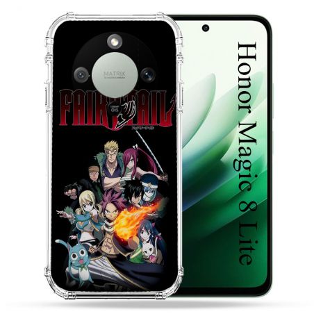Coque Renforcée Pour Honor Magic 8 Lite 5G Manga Fairy Tail Logo Team