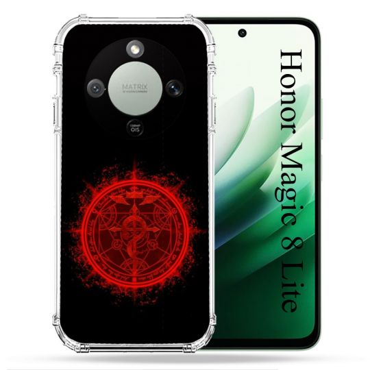 Coque Renforcée Pour Honor Magic 8 Lite 5G Manga Fullmetal Alchemist Logo