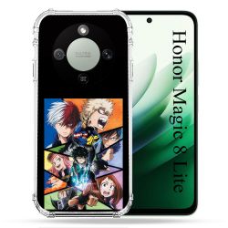 Coque Renforcée Pour Honor Magic 8 Lite 5G Manga My Hero Academia Noir