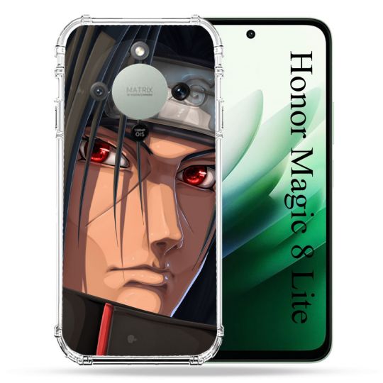 Coque Renforcée Pour Honor Magic 8 Lite 5G Manga Naruto Itachi Visage