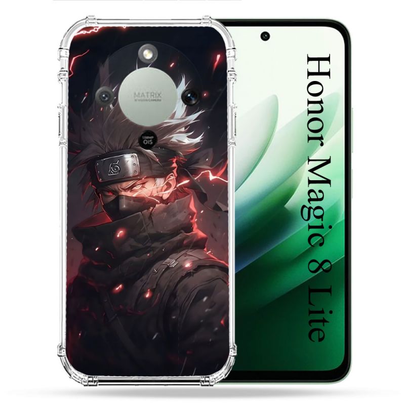 Coque Renforcée Pour Honor Magic 8 Lite 5G Manga Naruto Kakashi Dark