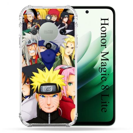 Coque Renforcée Pour Honor Magic 8 Lite 5G Manga Naruto Team