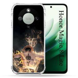 Coque Renforcée Pour Honor Magic 8 Lite 5G Manga One Piece Ace Noir