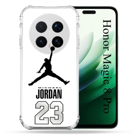 Coque Renforcée Pour Honor Magic 8 Pro 5G Jordan 23 Blanc