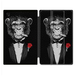 Coque Renforcée Pour Galaxy Tab A11 Plus Decale Singe Mafia