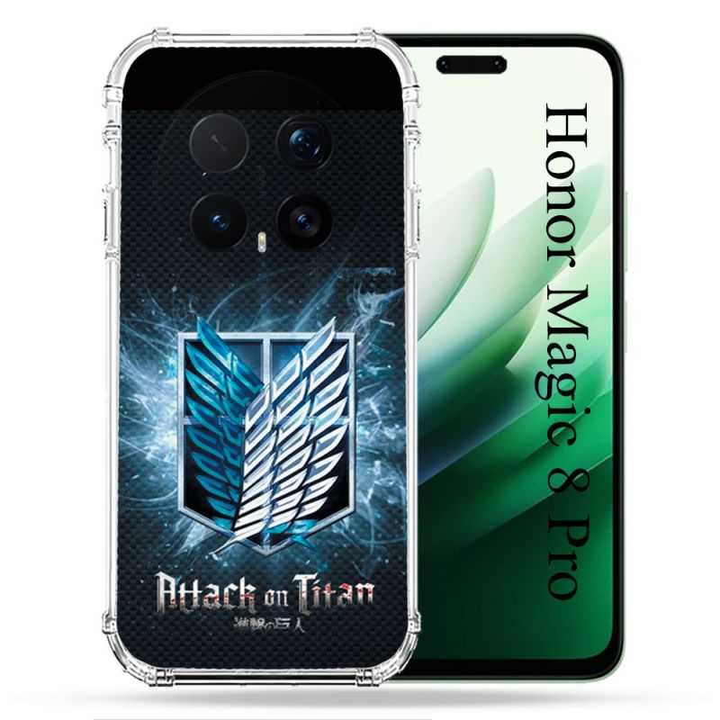 Coque Renforcée Pour Honor Magic 8 Pro 5G Manga Attaque Titans Noir