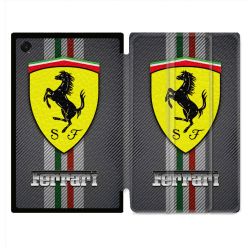 Coque Renforcée Pour Galaxy Tab A11 Plus Ferrari Carbone