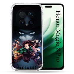 Coque Renforcée Pour Honor Magic 8 Pro 5G Manga Demon Slayer Noir