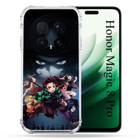 Coque Renforcée Pour Honor Magic 8 Pro 5G Manga Demon Slayer Noir