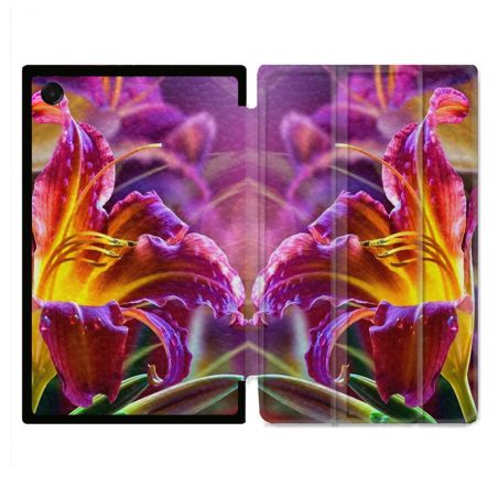 Coque Renforcée Pour Galaxy Tab A11 Plus Fleur Lys Color