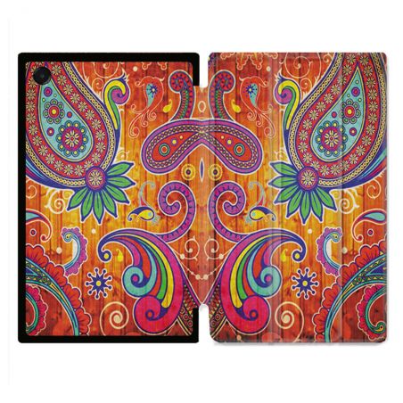 Coque Renforcée Pour Galaxy Tab A11 Plus Fleur Psychedelic