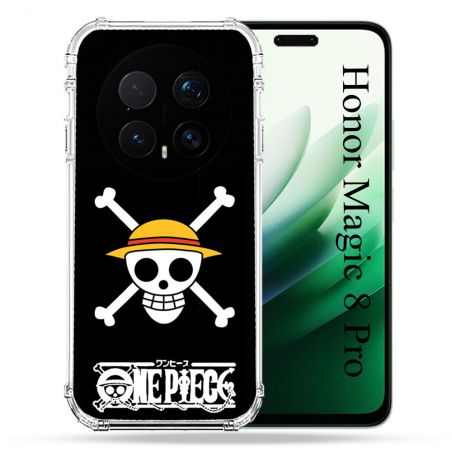 Coque Renforcée Pour Honor Magic 8 Pro 5G Manga One Piece Tete de Mort