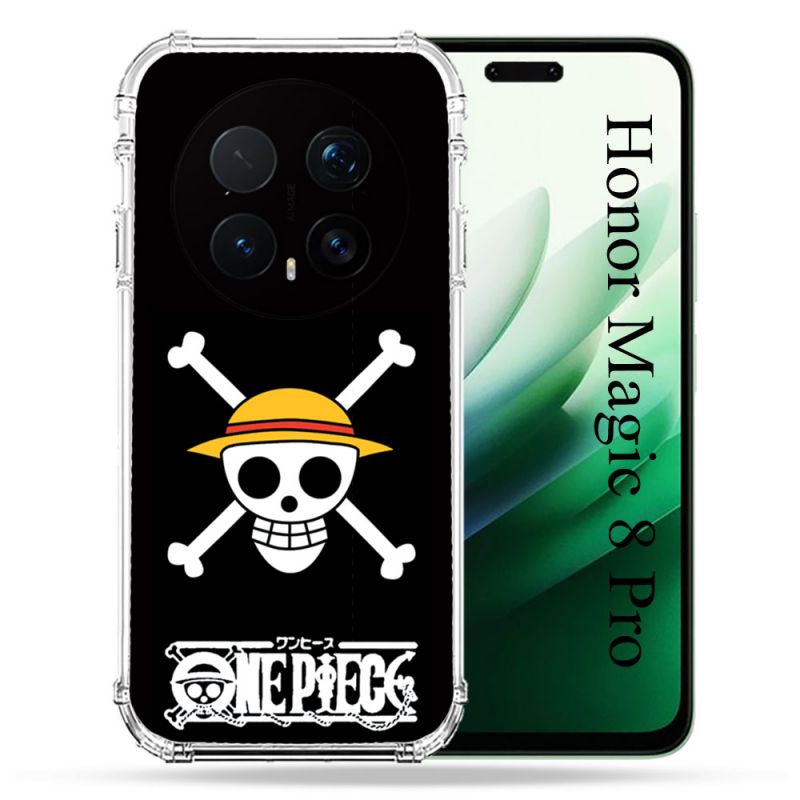 Coque Renforcée Pour Honor Magic 8 Pro 5G Manga One Piece Tete de Mort