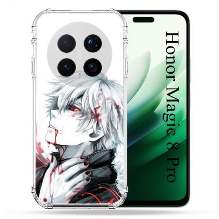 Coque Renforcée Pour Honor Magic 8 Pro 5G Manga Tokyo Ghoul Kaneki Blanc