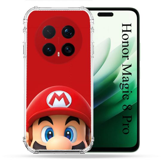 Coque Renforcée Pour Honor Magic 8 Pro 5G Mario Rouge
