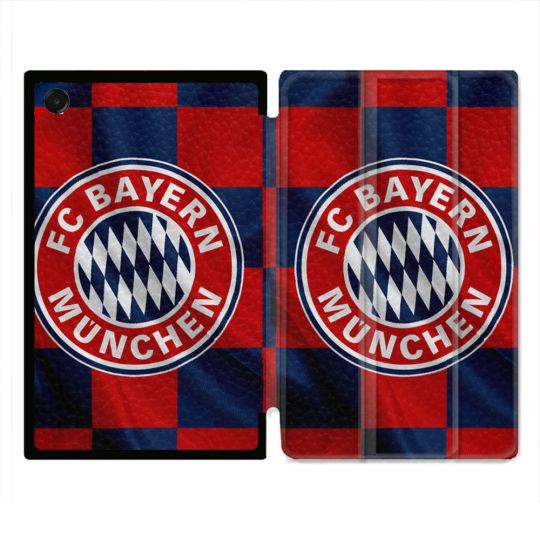 Coque Renforcée Pour Galaxy Tab A11 Plus Foot Bayern Munich Carreaux