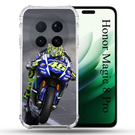 Coque Renforcée Pour Honor Magic 8 Pro 5G Moto Course GP Wheeling 46