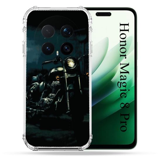 Coque Renforcée Pour Honor Magic 8 Pro 5G Moto Harley Vintage