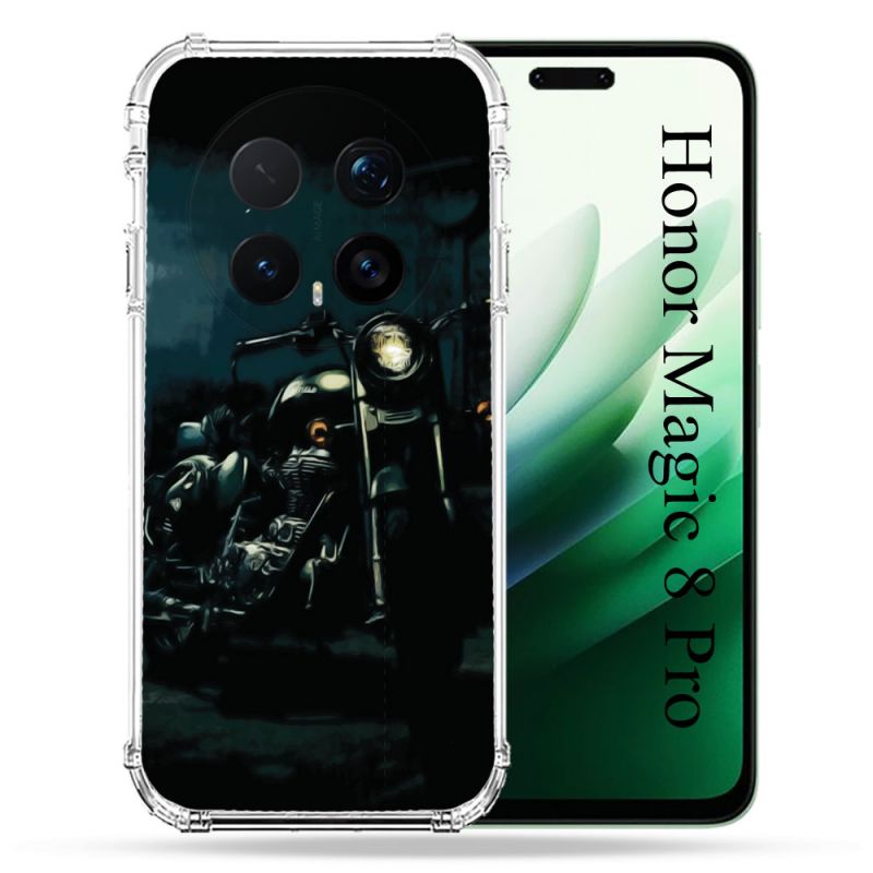 Coque Renforcée Pour Honor Magic 8 Pro 5G Moto Harley Vintage