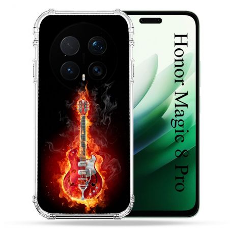 Coque Renforcée Pour Honor Magic 8 Pro 5G Musique Guitare Electrique