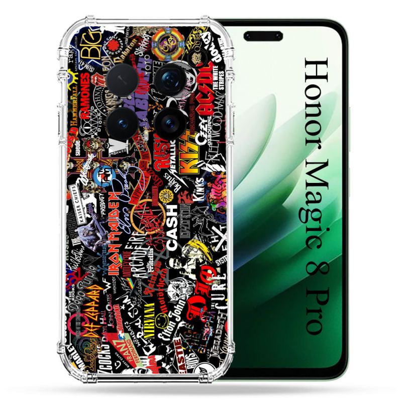 Coque Renforcée Pour Honor Magic 8 Pro 5G Musique Rock Groupe