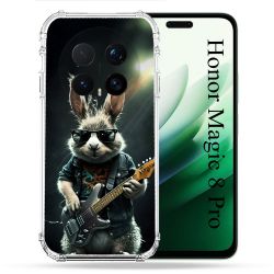 Coque Renforcée Pour Honor Magic 8 Pro 5G Musique Rock Lapin