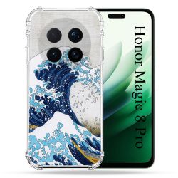 Coque Renforcée Pour Honor Magic 8 Pro 5G Peinture La Grande Vague