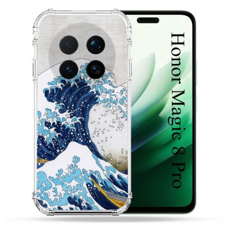 Coque Renforcée Pour Honor Magic 8 Pro 5G Peinture La Grande Vague