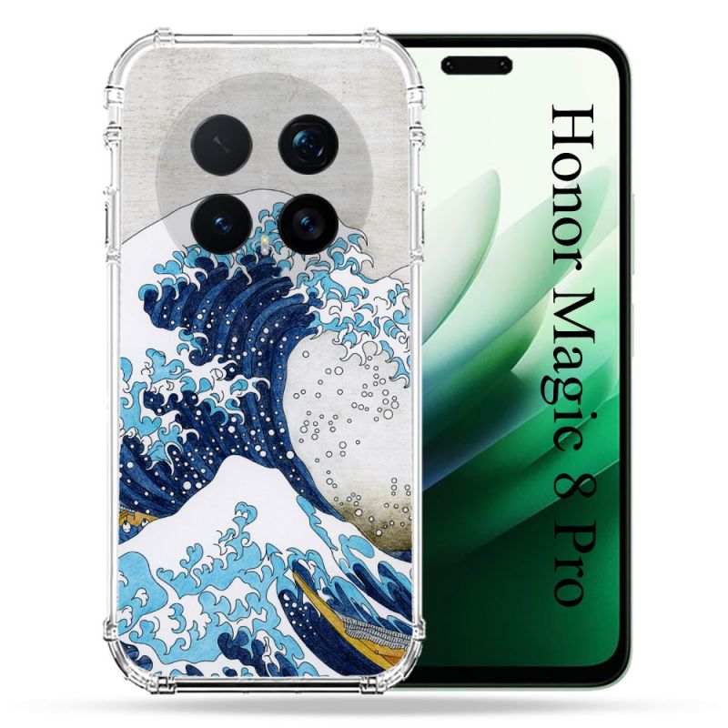 Coque Renforcée Pour Honor Magic 8 Pro 5G Peinture La Grande Vague