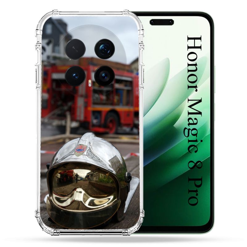 Coque Renforcée Pour Honor Magic 8 Pro 5G Pompier Casque Camion