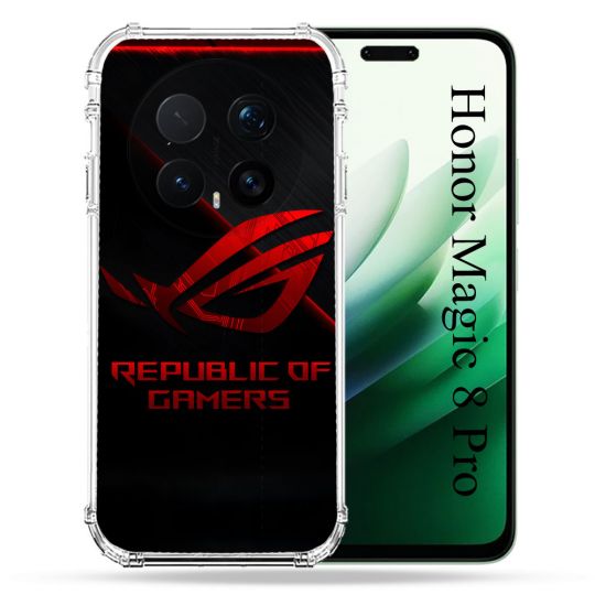 Coque Renforcée Pour Honor Magic 8 Pro 5G ROG Rouge