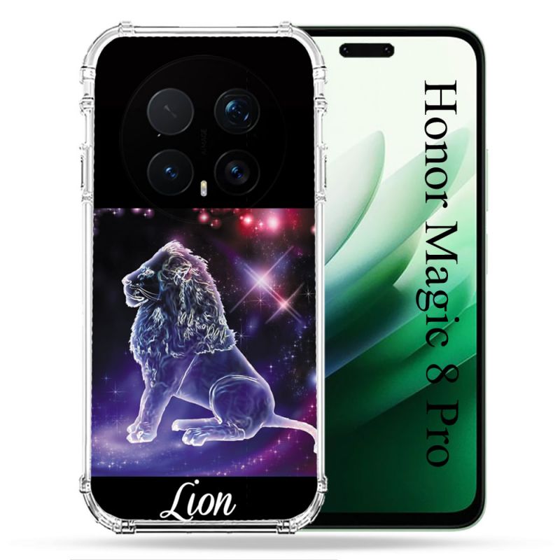 Coque Renforcée Pour Honor Magic 8 Pro 5G Signe Zodiaque 2 Lion