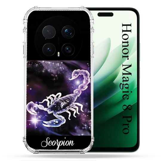Coque Renforcée Pour Honor Magic 8 Pro 5G Signe Zodiaque 2 Scorpion