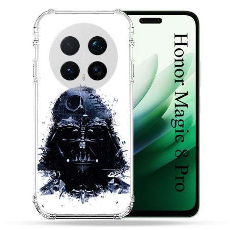 Coque Renforcée Pour Honor Magic 8 Pro 5G Star Wars - Dark Vador Blanc