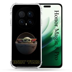 Coque Renforcée Pour Honor Magic 8 Pro 5G Star Wars - Yoda bebe noir