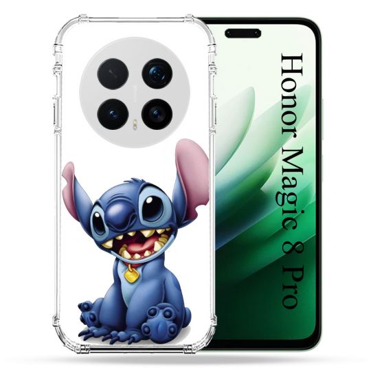 Coque Renforcée Pour Honor Magic 8 Pro 5G Stitch Blanc