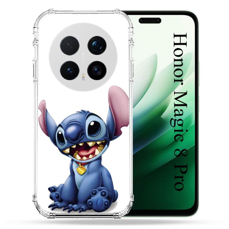 Coque Renforcée Pour Honor Magic 8 Pro 5G Stitch Blanc