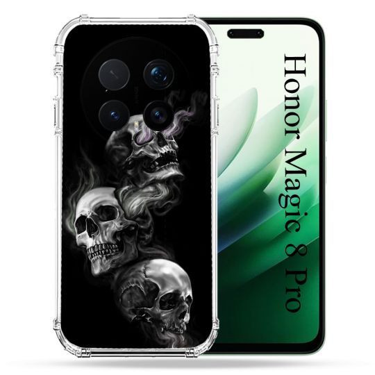 Coque Renforcée Pour Honor Magic 8 Pro 5G Tete de Mort Triple