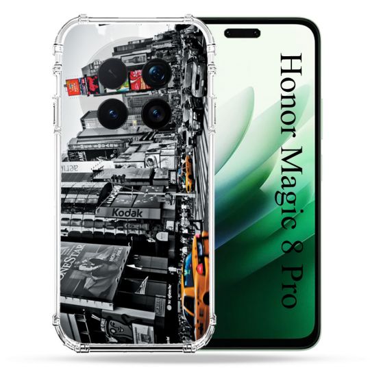 Coque Renforcée Pour Honor Magic 8 Pro 5G Voyage Amerique USA New York Taxi