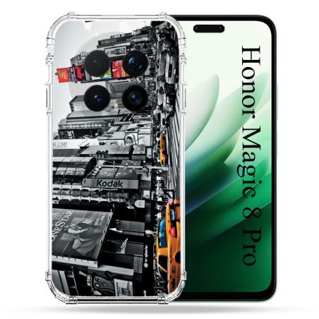 Coque Renforcée Pour Honor Magic 8 Pro 5G Voyage Amerique USA New York Taxi